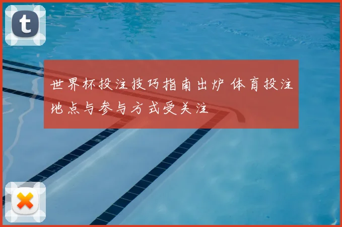 世界杯投注技巧指南出炉 体育投注地点与参与方式受关注